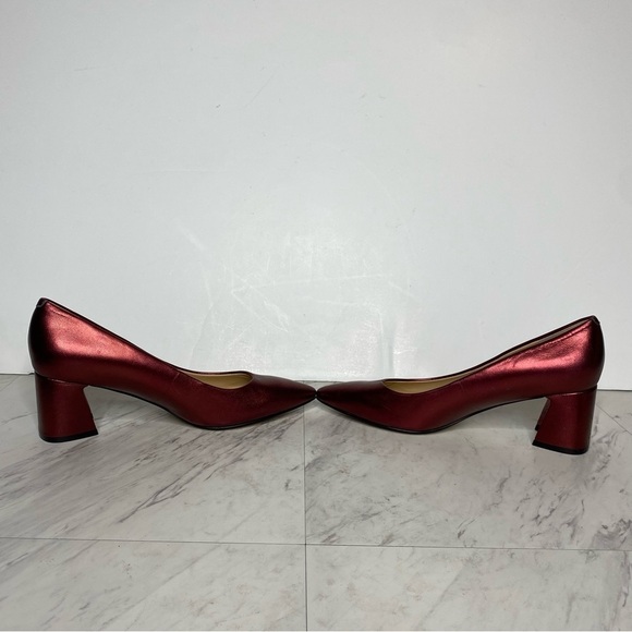 Marc Fisher Yulunda Red Leather Pointy Toe Pump 6.5 M - Picture 5 of 16